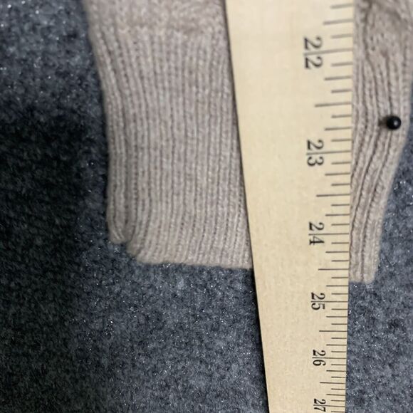 American Eagle Outfitters Tunic Sweater Women L Cable Stitch Mauve Beige Pull On - Picture 16 of 16